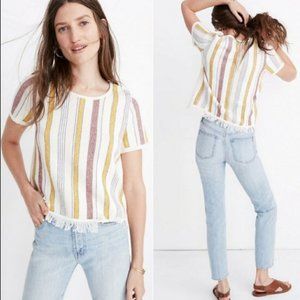 Madewell Blakley Stripe Sweater Tee NWT